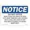 Signmission OSHA Notice Sign, 7" Height, 10" Width, Do Not Enter Many Years Ago Areas Of Open Sign, Landscape OS-NS-D-710-L-11196 - alternate 1